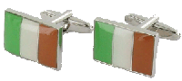 CL111 Cuff Links Ireland Flag