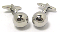 CL27 Cuff Links Plain Ball  