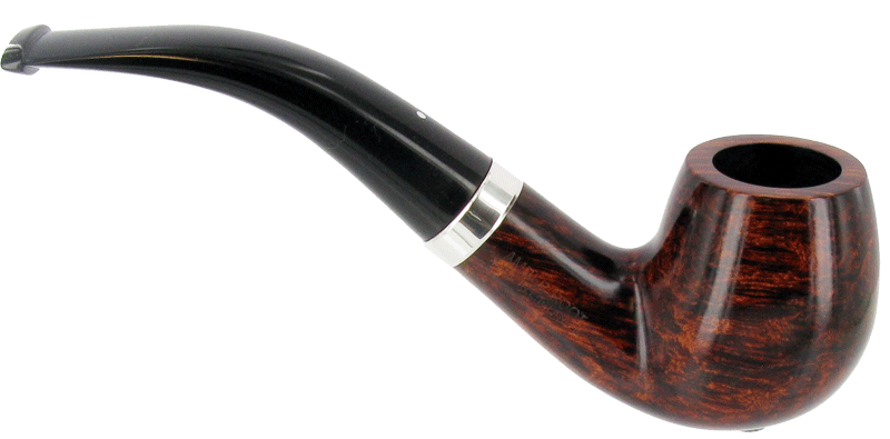 4113 Dunhill Amber Root Group 4  with 6mm Siler Band Ref:27-02-16