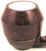 Falcon Standard Meerschaum Lined Smooth Bulldog Bowl FAL06