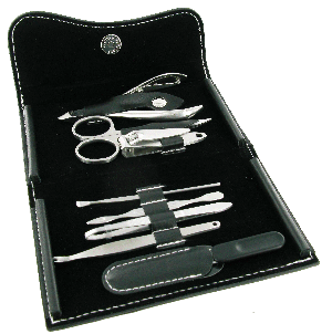 MAN4 - 8 Piece Manicure Set In PU Case