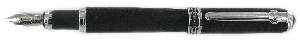 PEN25 Bronte Black Filigree Fountain Pen 