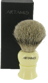SHV102 - Best Badger Shaving Brush With Ivory Coloured Handle